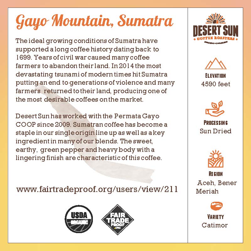 Organic Gayo Mountain Sumatra