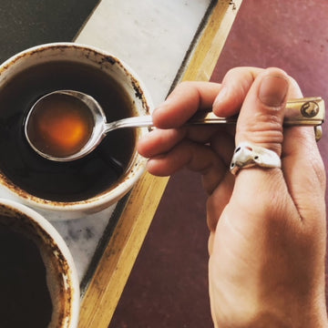 spoon in coffee mug