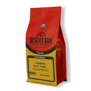 12oz bag of desert sun coffee Ethiopia single origin